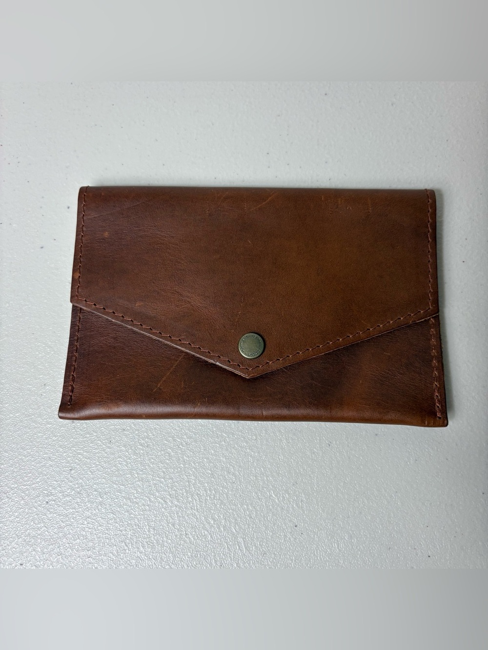 Portland Leather Brown Leather Envelope Wallet